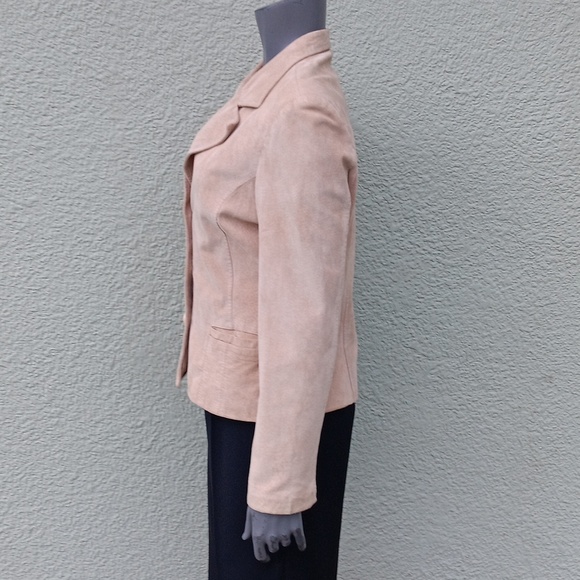 UNIFORM by JOHN PAUL RICHARD LADIES GENUINE SUEDE/LEATHER (3) BUTTON JACKET - Picture 8 of 17